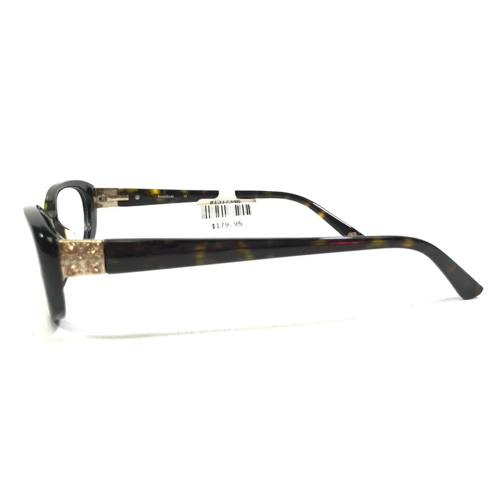 Bebe Eyeglasses Frames Round FRILLY BB5052 215 TORTOISE Oval Full Rim 52-16-135